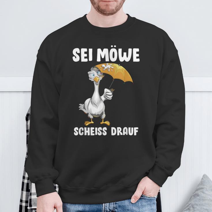 Alles Egal Norden Sei Seagull Scheiss Drauf North Sea Baltic Sea Sweatshirt Geschenke für alte Männer