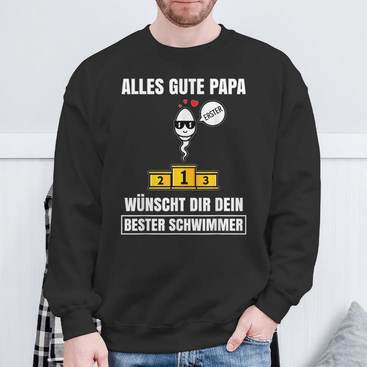 Alles Gute Papa Dein Beste Schwimmer -Ater Papa Father's Day S Sweatshirt Geschenke für alte Männer