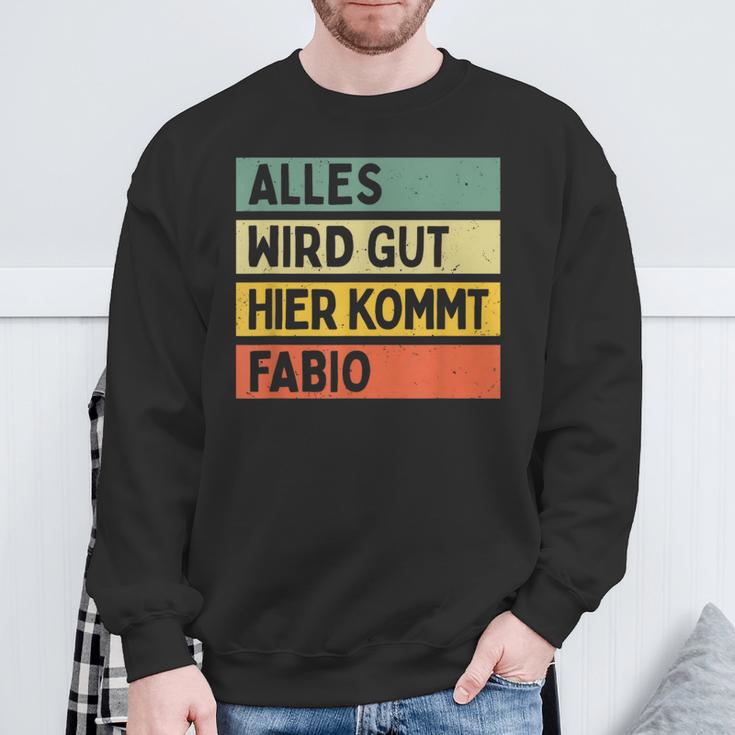 Alles Wird Gut Hier Kommt Fabio Retrointage Saying Sweatshirt Geschenke für alte Männer