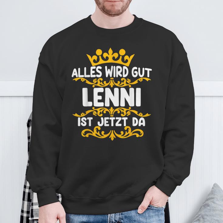 Alles Wird Gut Lenni Ist Da Sweatshirt Geschenke für alte Männer