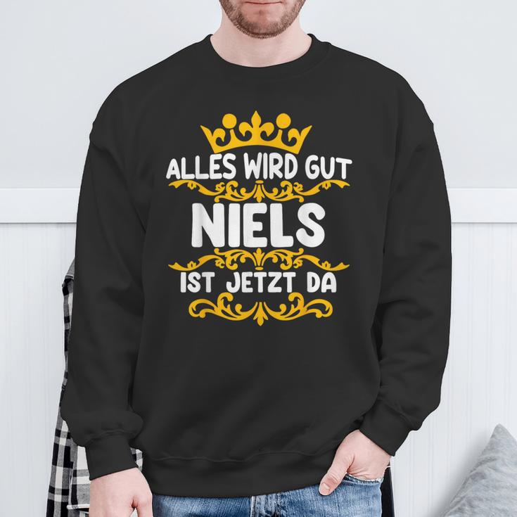 Alles Wird Gut Niels Ist Da Sweatshirt Geschenke für alte Männer