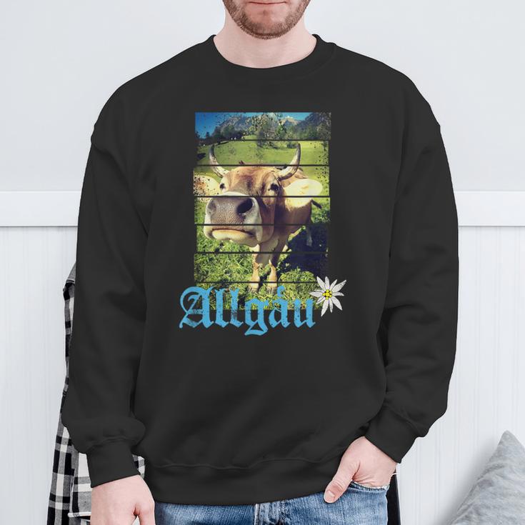 Allgäu Alpenintage Kuh Bayern Deutschland Souvenir S Sweatshirt Geschenke für alte Männer