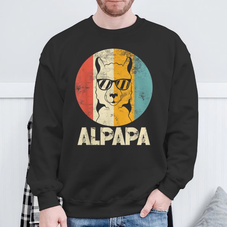 Alpa Alpaca Papa Sweatshirt Geschenke für alte Männer