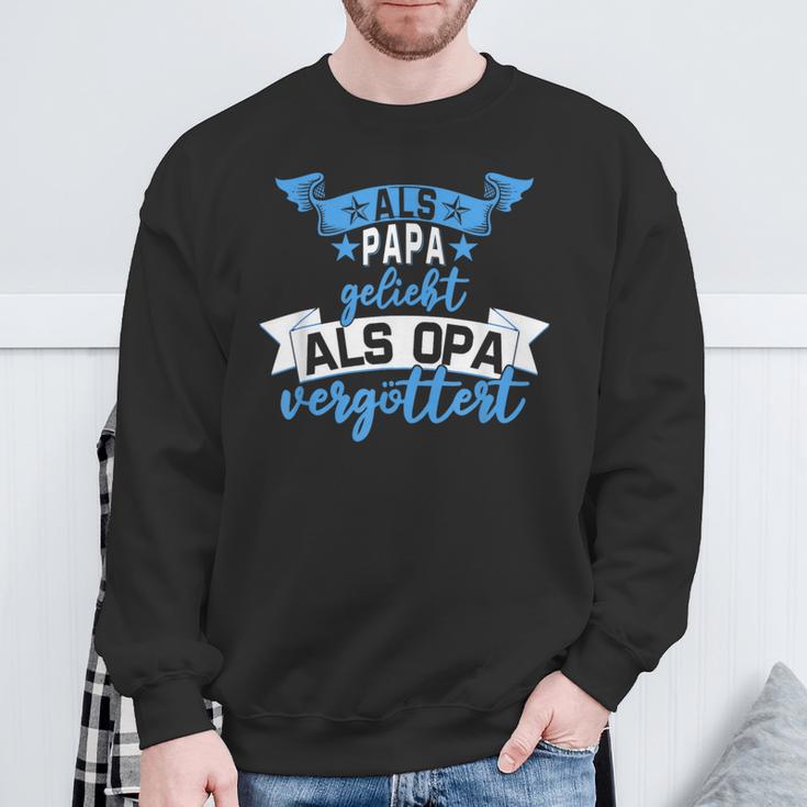 Als Papa Liebt Als Opaergöttert Sweatshirt Geschenke für alte Männer