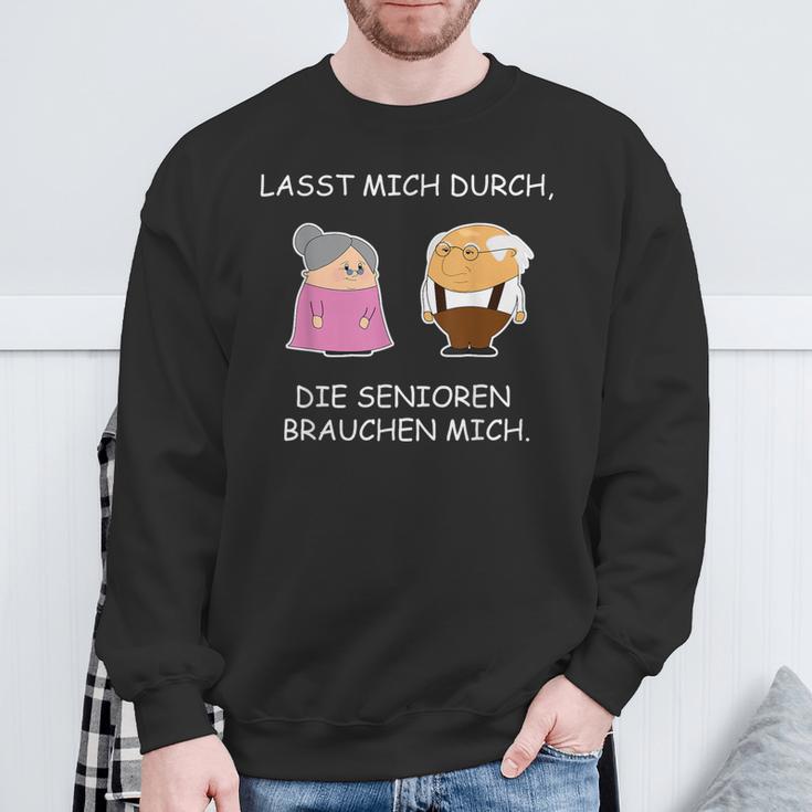 Altenpflege Care Humour Slogan Sweatshirt Geschenke für alte Männer