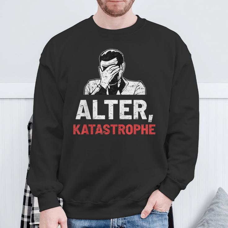 “Alter Katastrophe” Vintage Retro Sweatshirt Geschenke für alte Männer