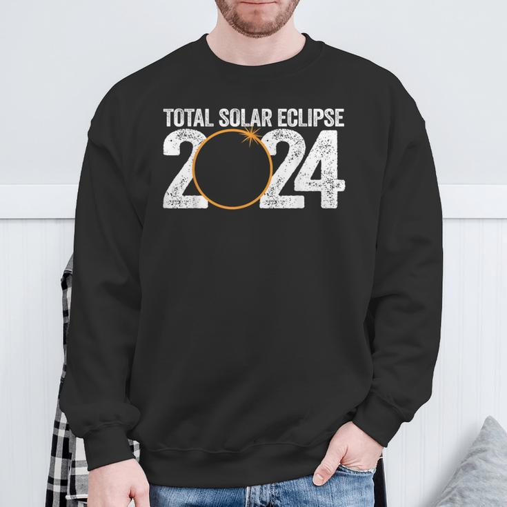 America Totality Spring 40824 Total Solar Eclipse 2024 Usa Sweatshirt Gifts for Old Men