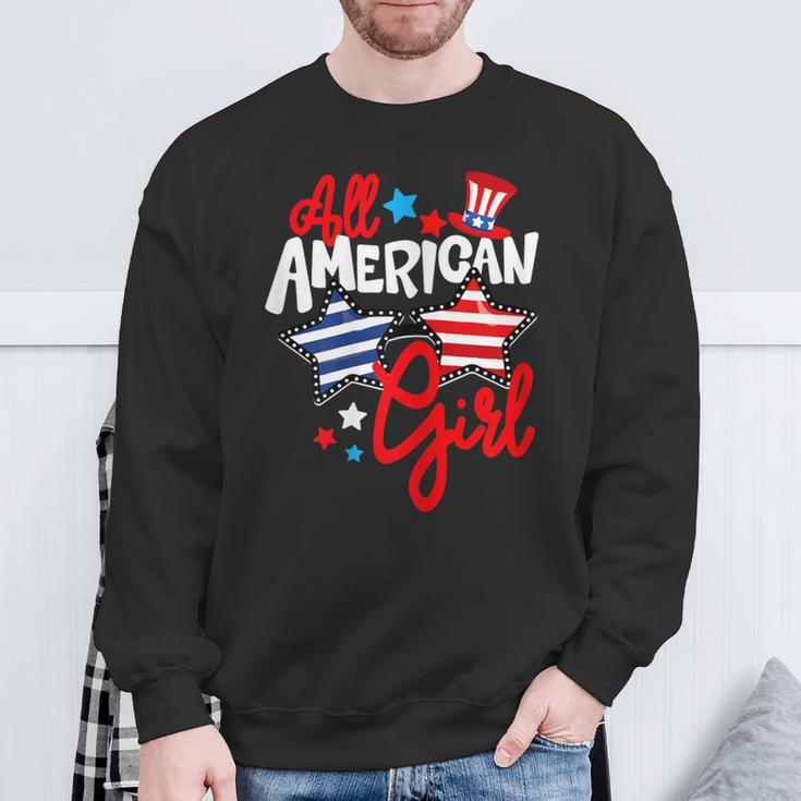 American Girls Patriotic July 4Th Fun For Family Matching Sweatshirt Gifts for Old Men