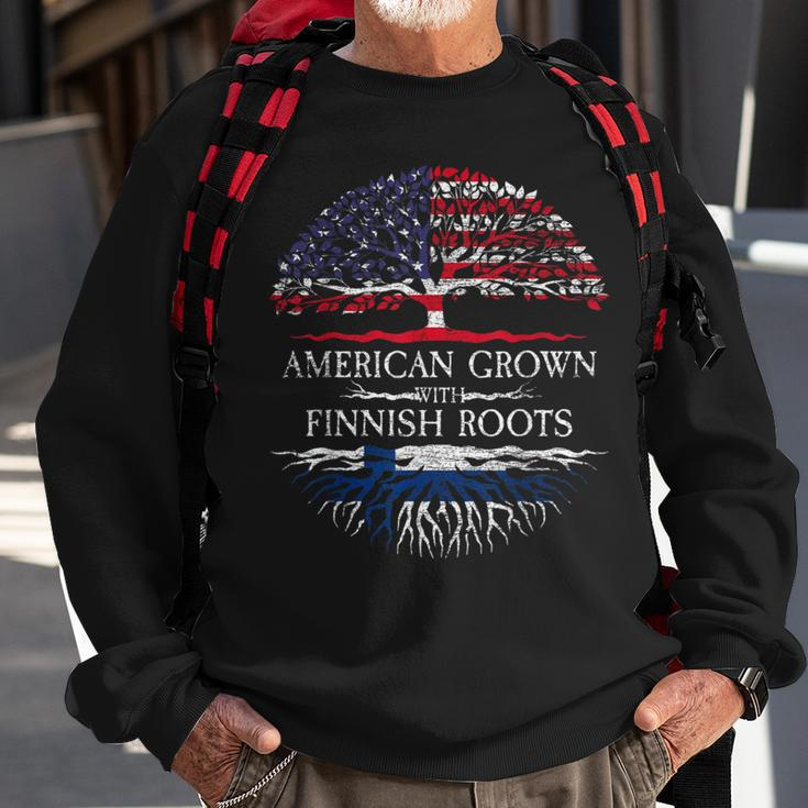 American Grown With Finnish Roots Finland Sweatshirt Gifts for Old Men