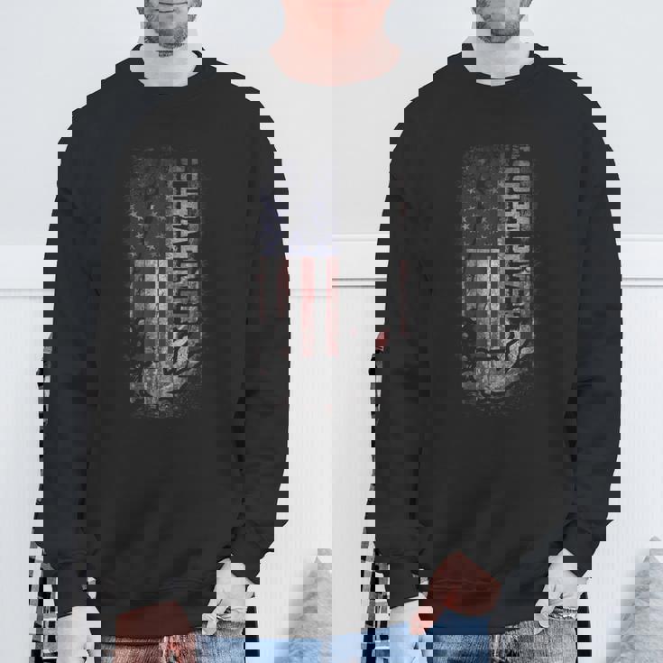 American Scuba Diving Patriot Usa Flag Scuba Diver Sweatshirt Gifts for Old Men