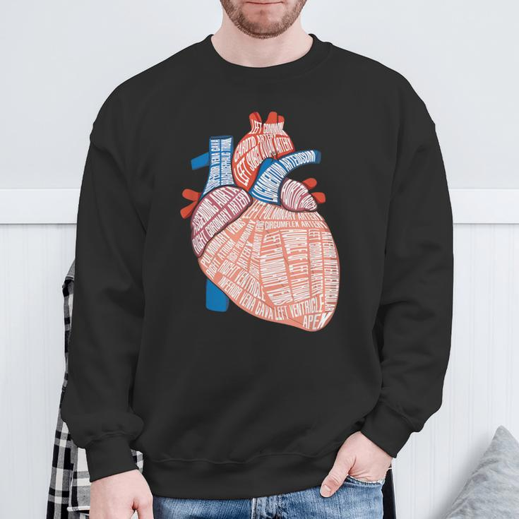 Anatomie Herz Für Kardiologie Doktoren Herz Anatomie Sweatshirt Geschenke für alte Männer