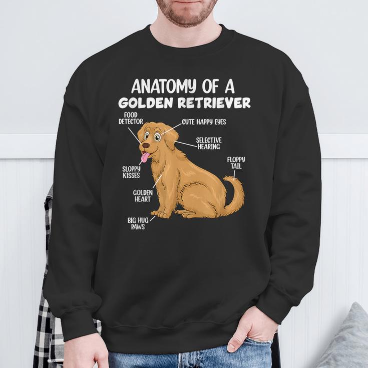 Anatomy Of A Golden Retriever Sweatshirt Geschenke für alte Männer