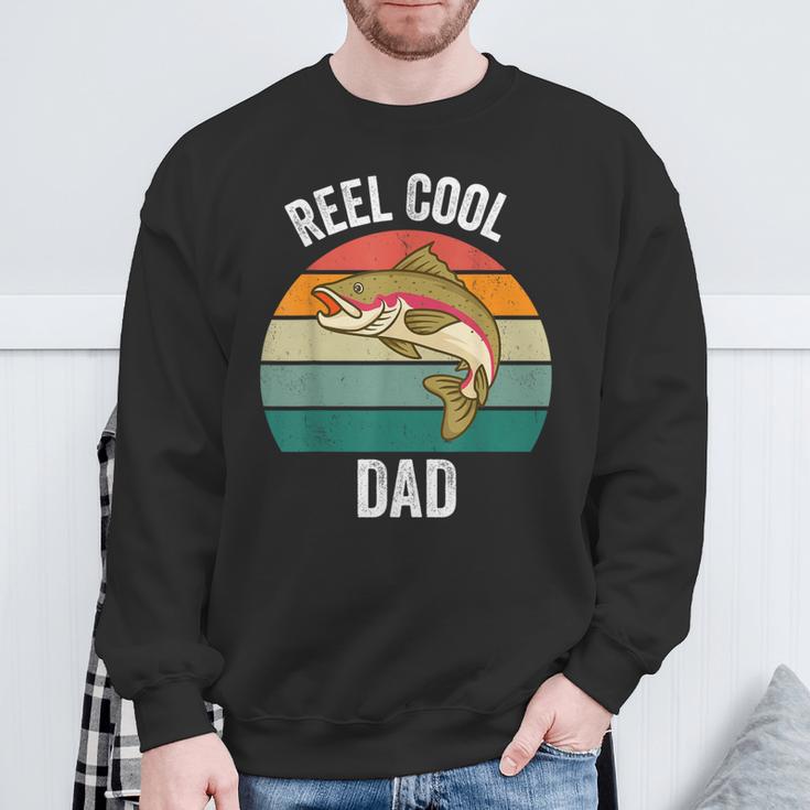 Angelrolle Cool Dadatertag Lustig Bass Papa Opa Sweatshirt Geschenke für alte Männer