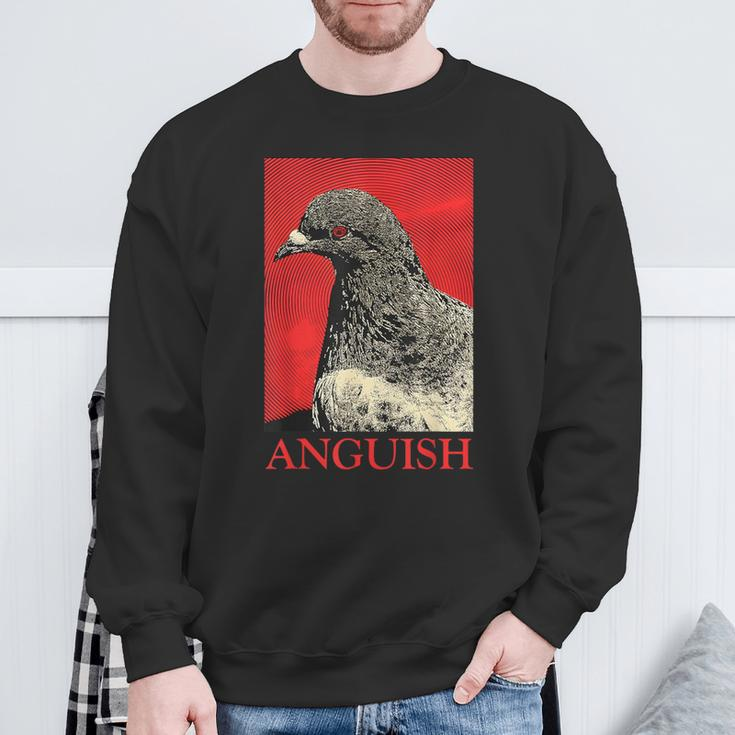 Anguish Pigeon Vintage Sweatshirt Gifts for Old Men
