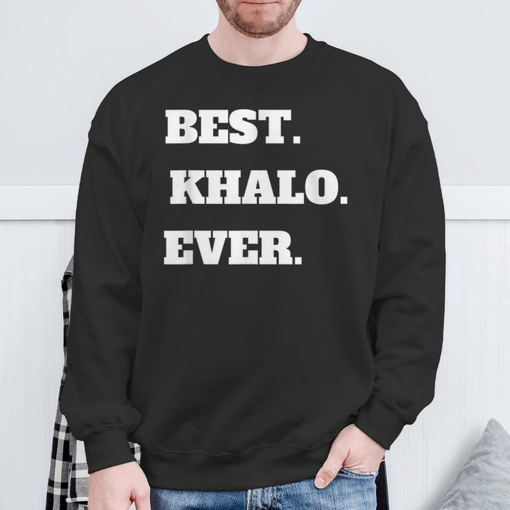 Arabic Uncle Best Khalo Uncle Ever Sweatshirt Gifts for Old Men