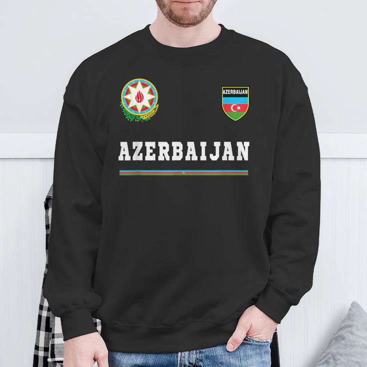 Aserbaijan Sports Football Flag Football Te- Sweatshirt Geschenke für alte Männer