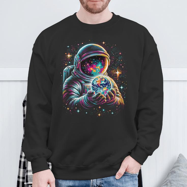 Astronaut Planets Astronaut Science Space Sweatshirt Gifts for Old Men