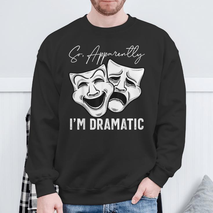 Theater Lover Drama Student Musical Actor Drama Sweatshirt Gifts for Old Men