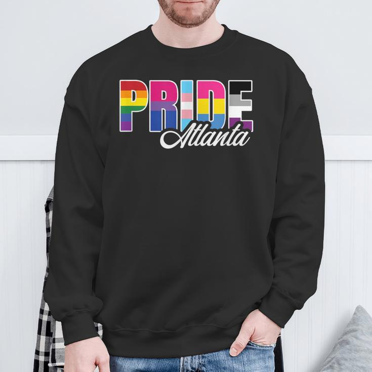 Atlanta Georgia Gay Pride Lesbian Bisexual Transgender Pan Sweatshirt Gifts for Old Men