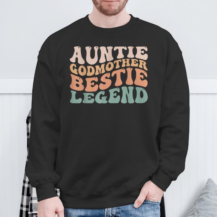 Aunt Auntie Godmother Bestie Legend Sweatshirt Gifts for Old Men