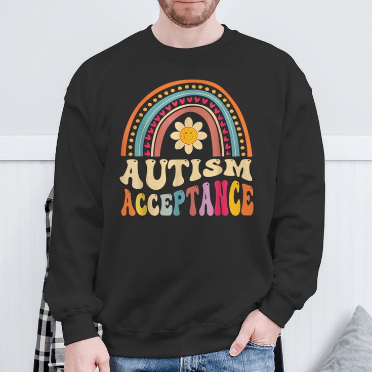 Autism Awareness Acceptance Special Education Teacher Sweatshirt Gifts for Old Men