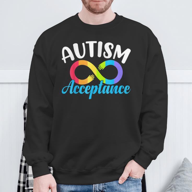 Autism Awareness Autism Infinity Acceptance Sweatshirt Gifts for Old Men