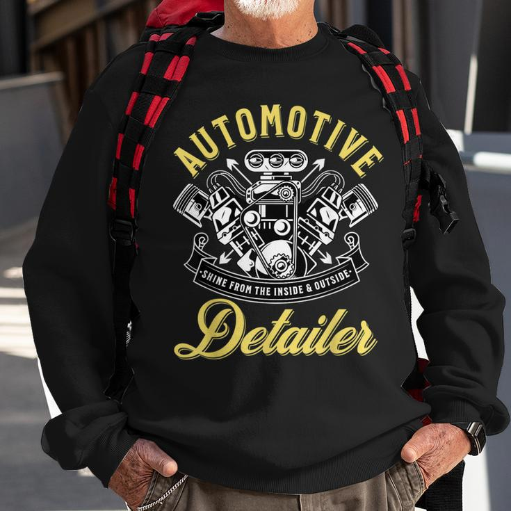 Auto Detailer Shine Inside And Outside Car Detailing Sweatshirt Gifts for Old Men