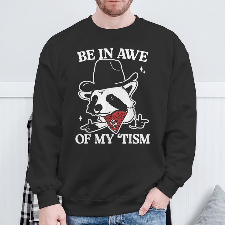 Be In Awe Of My 'Tism Retro Sweatshirt Gifts for Old Men
