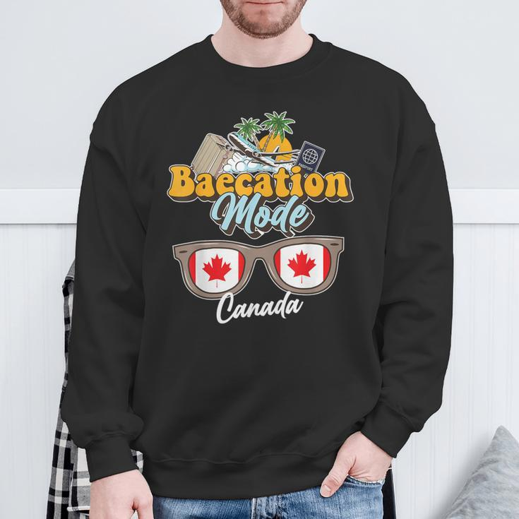 Baecation Canada Bound Couple Travel Goal Vacation Trip Sweatshirt Gifts for Old Men