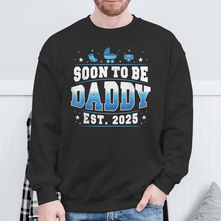 Bald Papa Sein 2025 Neue Papa Schwangerschaft Enthüllen Sweatshirt Geschenke für alte Männer