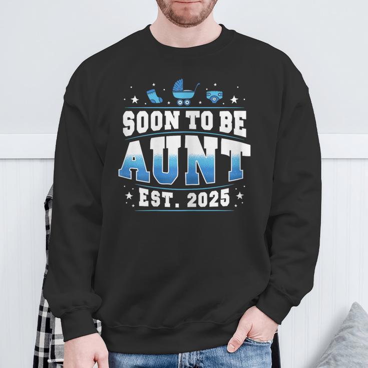 Bald Tante 2025 Neue Papa Schwangerschaft Enthüllen Sweatshirt Geschenke für alte Männer