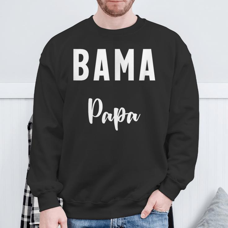 Bama Papa Alabama Father Dad Family Member Matching Sweatshirt Gifts for Old Men