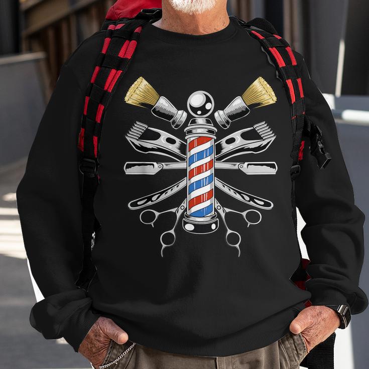 Barber Gear Hairstylist Hairdresser Sweatshirt Gifts for Old Men