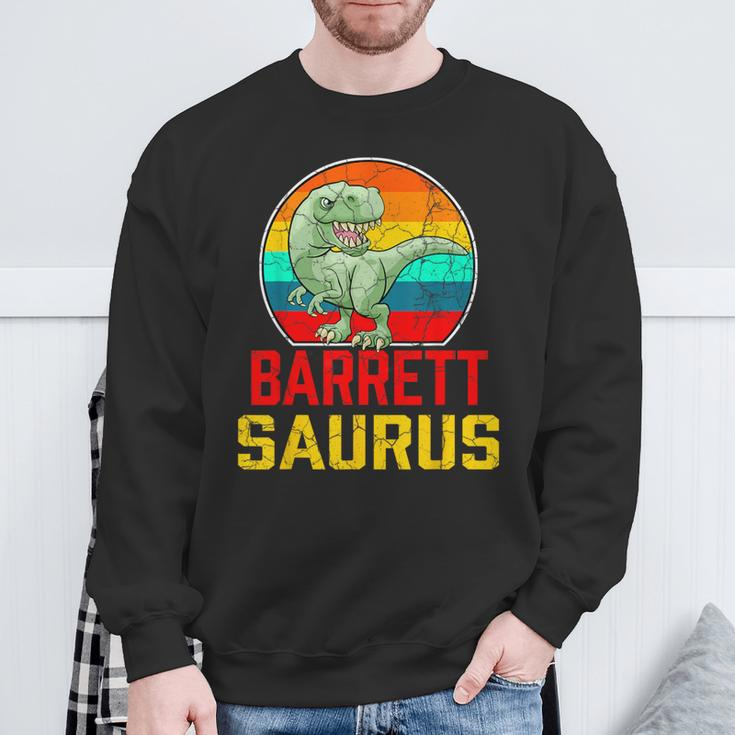 Barrett Saurus Family Reunion Last Name Team Custom Sweatshirt Gifts for Old Men
