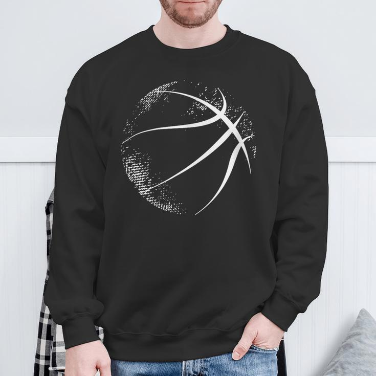 Basketball Silhouette Basketball Sweatshirt Gifts for Old Men