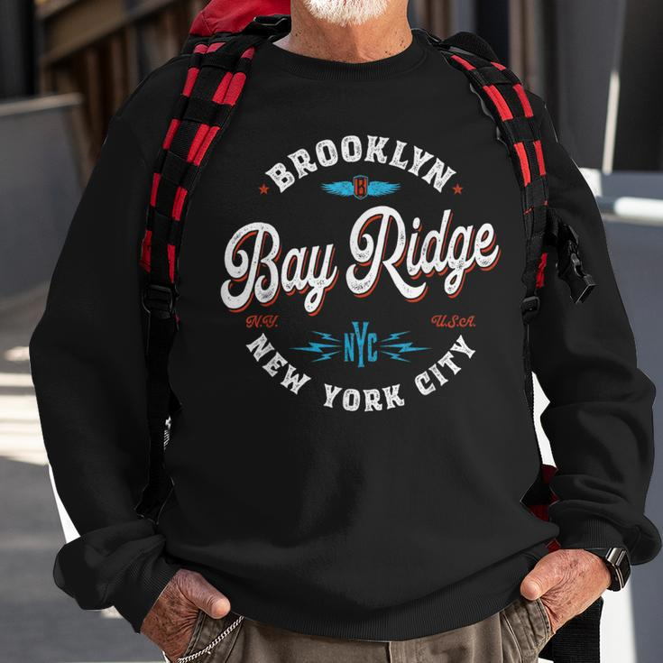 Bay Ridge Brooklyn New York Retro Vintage Graphic Sweatshirt Gifts for Old Men