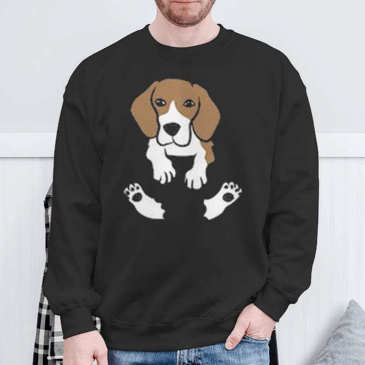 Beagle Dog In The Pocket Cute Pocket Beagle Sweatshirt Gifts for Old Men