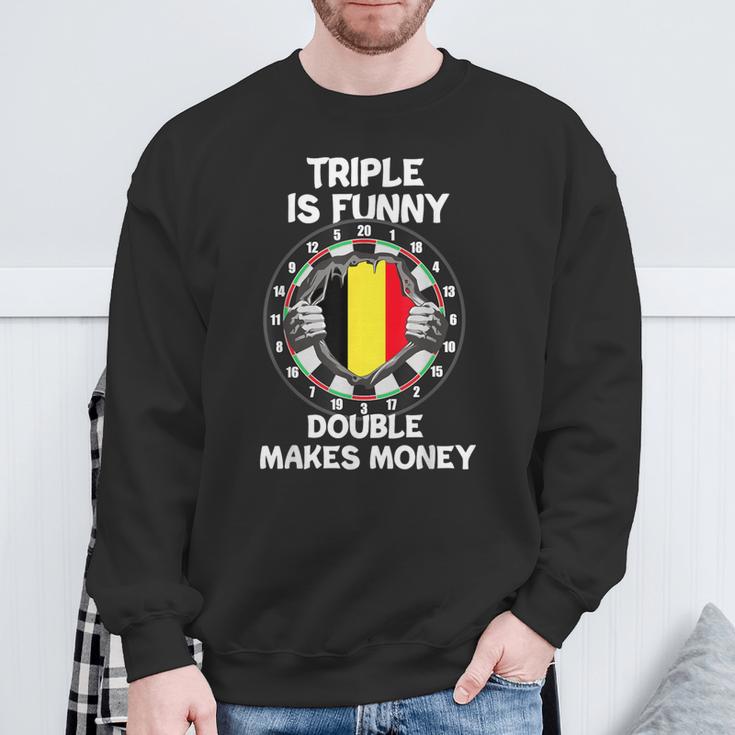 Belgien Flagge Darts Spieler Trikot Dart Sweatshirt Geschenke für alte Männer