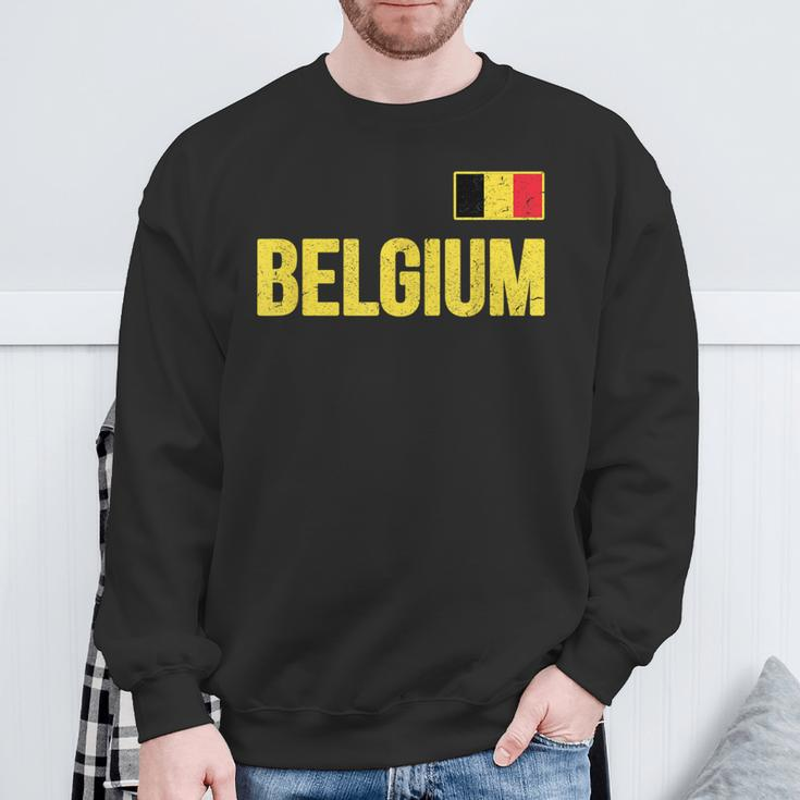 Belgium Belgian Flag Belgie Souvenir Love Sweatshirt Gifts for Old Men