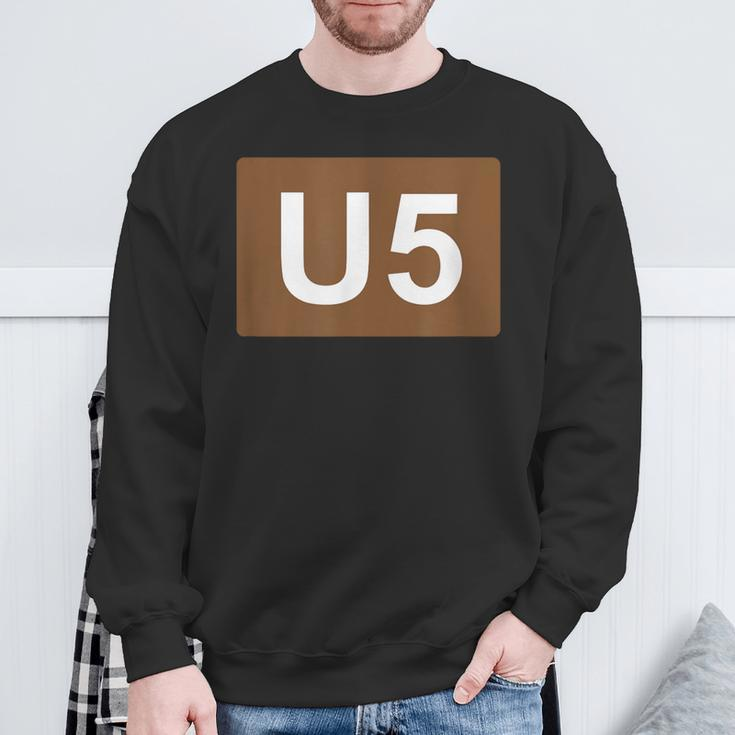 Berlin U-Bahn Line U5 Souvenir S Sweatshirt Geschenke für alte Männer