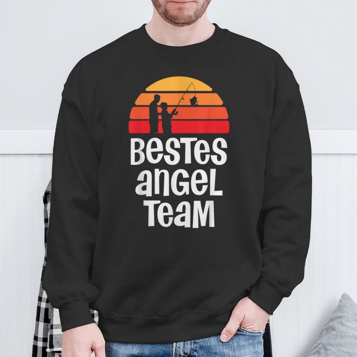 Best Angel Team For Angler Dad And Son Partner Look Sweatshirt Geschenke für alte Männer