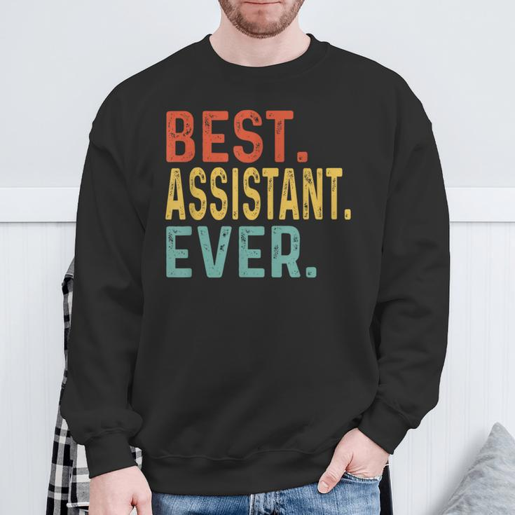 Best Assistant Ever Retro Vintage Unique For Assistant Sweatshirt Gifts for Old Men