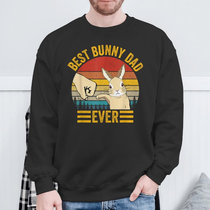 Best Bunny Dad Ever Rabbit Lover Father Pet Rabbit Sweatshirt Gifts for Old Men