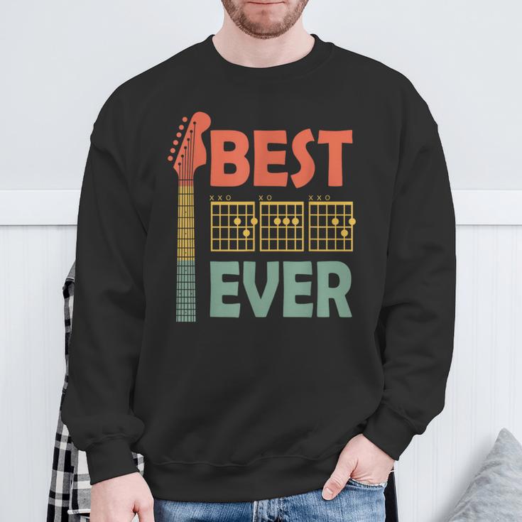 Best D A D Ever Guitarist Dad Guitar Daddy Father Husband Sweatshirt Gifts for Old Men