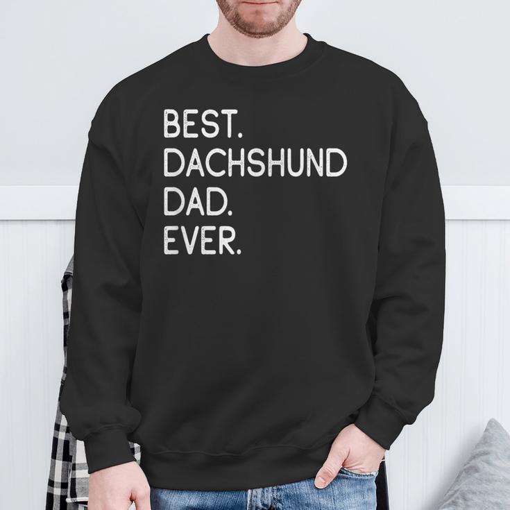 Best Dachshund Dad Ever Teckel Dachshund Papa Sweatshirt Geschenke für alte Männer