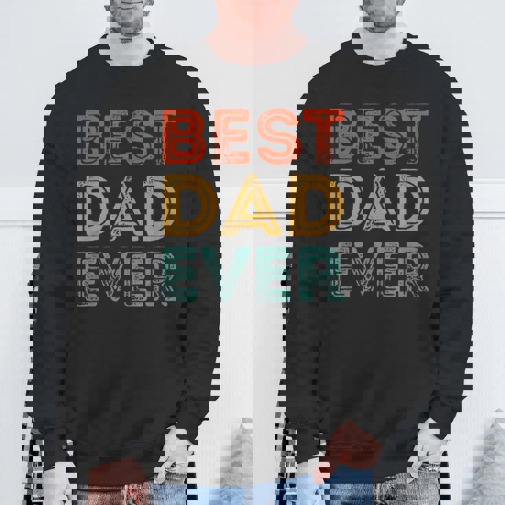 Best Dad Ever Vintage Retro Father's Day Worlds Best Dad Sweatshirt Gifts for Old Men