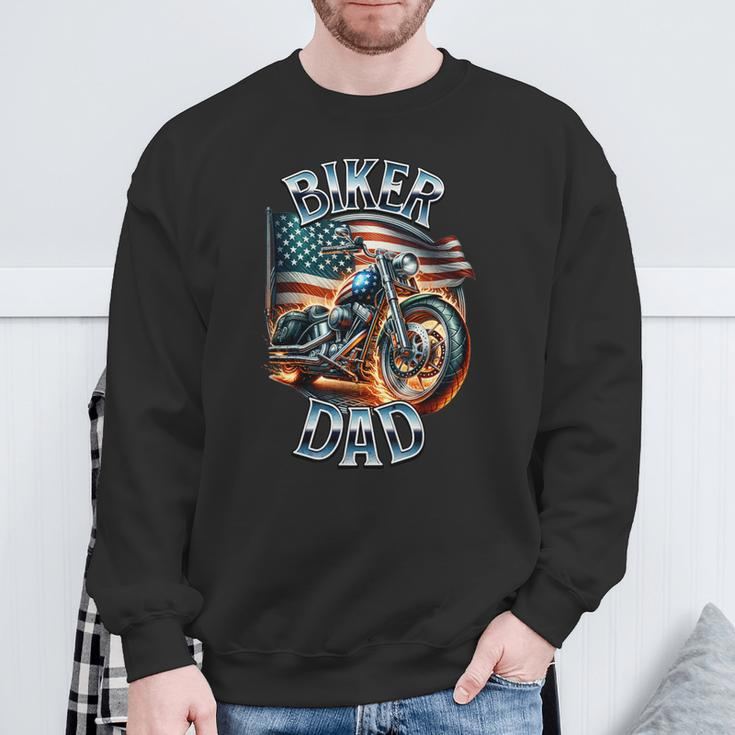 Best Dad Motorcycle Freedom Father's Day Great Idea Sweatshirt Gifts for Old Men