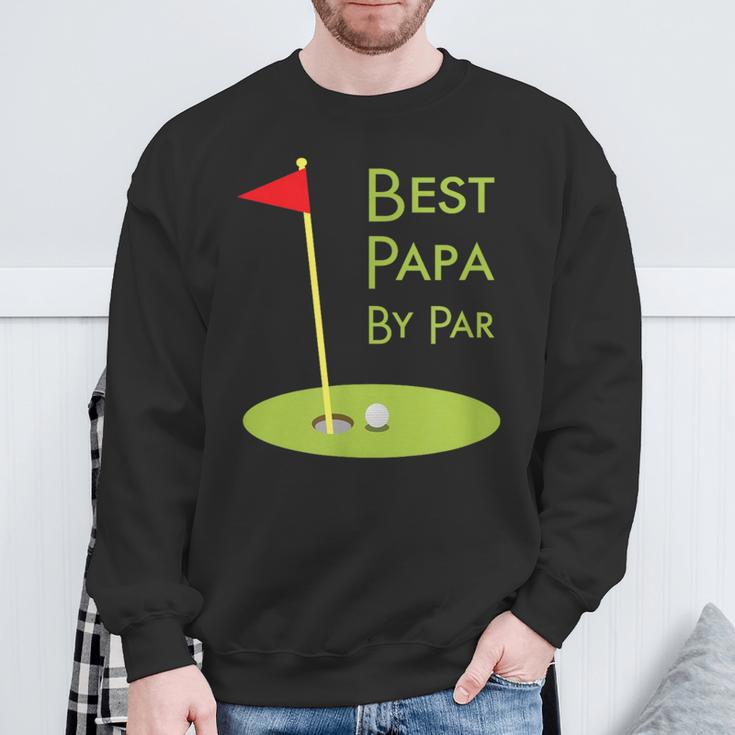 Best Dad By Paratertagsgeschenk Für Papa-Golfer Sweatshirt Geschenke für alte Männer