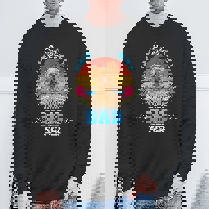 Best Dog Dad Ever Yorkie Floral Retro Father Day Love Mother Sweatshirt Gifts for Old Men Best Dog Dad Ever Yorkie Floral Retro Father Day Love Mother Sweatshirt Gifts for Old Men