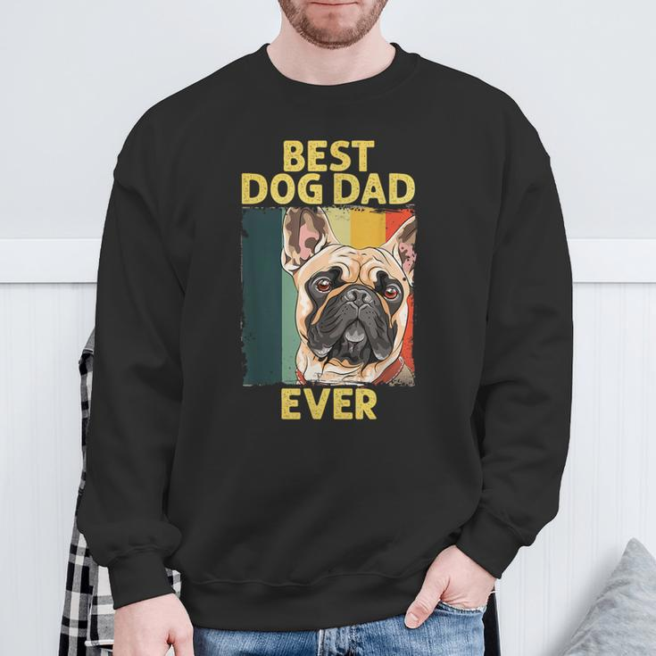 Best Dog French Bulldog Dad Ever For Father's Day Sweatshirt Gifts for Old Men